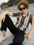 Campus Sutra Panel Knit PoloT-Shirt