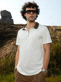 Campus Sutra Oblique-Block Polo T-Shirt