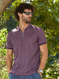 Campus Sutra Oblique-Stripe Polo T-Shirt