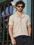 Campus Sutra Wicker-Tactile Polo T-Shirt