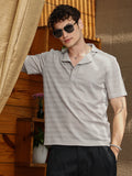 Campus Sutra Grainy-Tactile Polo T-Shirt