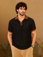Campus Sutra Arc-Tactile Polo T-Shirt