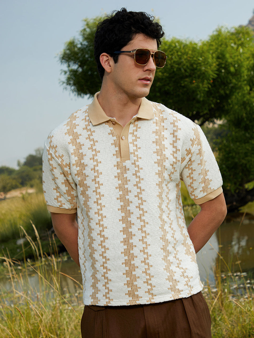 Campus Sutra Indie-Block Polo T-Shirt