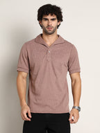 Campus Sutra Tactitle Spread-Polo T-Shirt