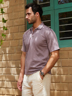 Campus Sutra Scratch-Tactile Polo T-Shirt