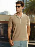 Campus Sutra Crease-Tactile Cuban Polo T-Shirt