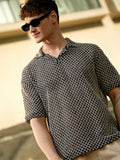 Campus Sutra Mesh-Tactile Knit Polo T-Shirt