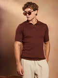 Campus Sutra Sonic-Tactile Polo T-Shirt