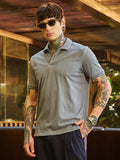 Campus Sutra Ribbed -Tactile Polo T-Shirt