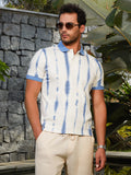 Campus Sutra Tie-Dye Tactile Polo T-Shirt