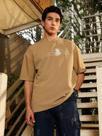 Campus Sutra Boxy Mytho-Modernism T-Shirt