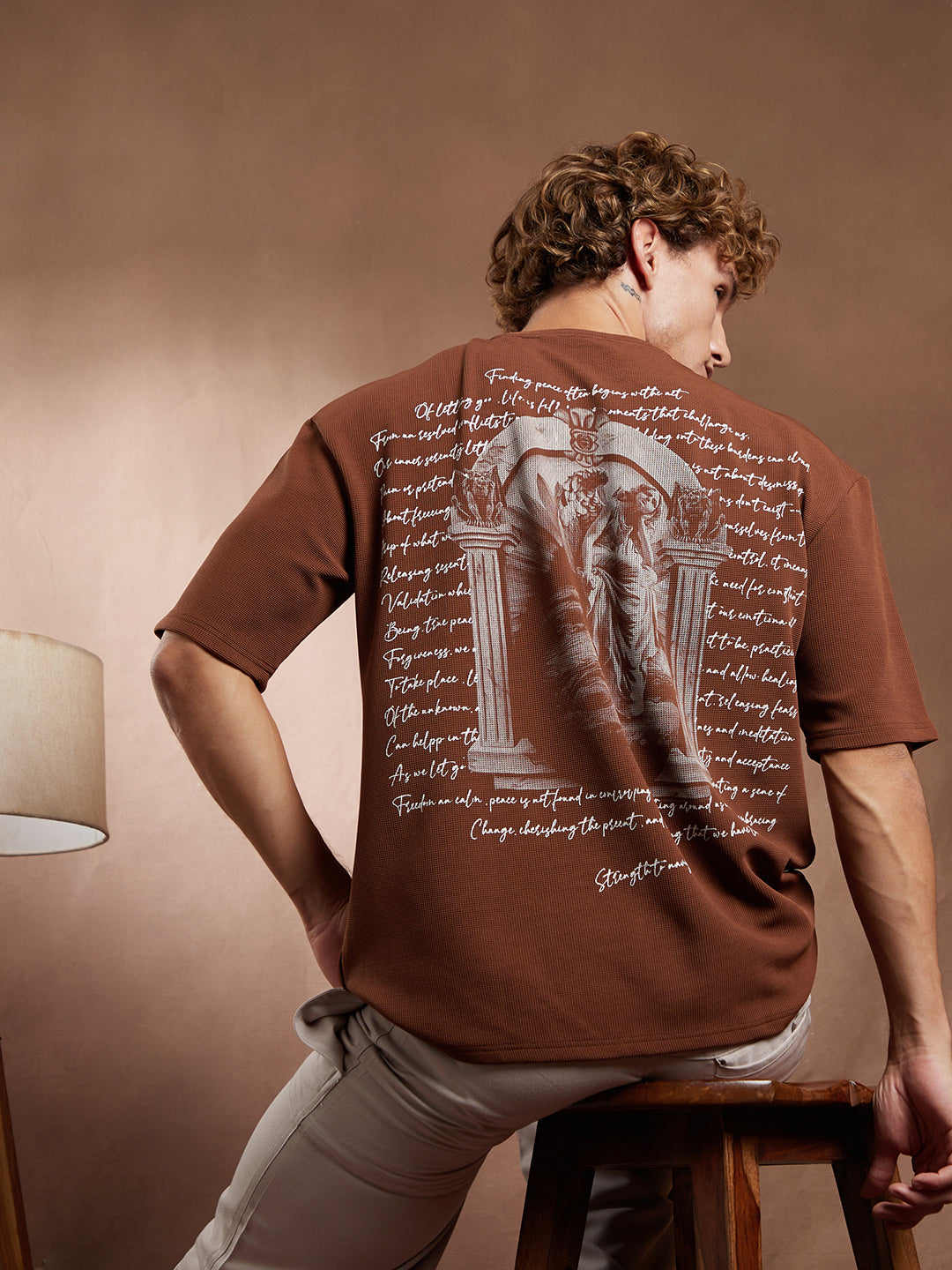 Campus Sutra Boxy Mytho-Modernism T-Shirt