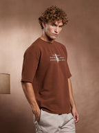 Campus Sutra Boxy Mytho-Modernism T-Shirt