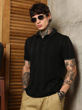 Campus Sutra Bi-Panel Polo T-Shirt