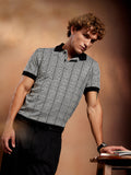Campus Sutra Optical-Illusion Polo T-Shirt