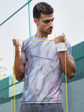 Campus Sutra Lined-Dye Activewear T-Shirt