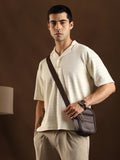 Campus Sutra Coil-Tactile Cuban Polo T-Shirt