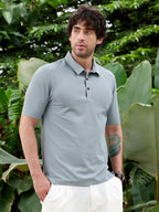 Campus Sutra Seamless Knit Polo T-Shirt