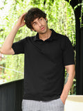 Campus Sutra Seamless Lined Polo T-Shirt