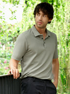 Campus Sutra Seamless Lined Polo T-Shirt