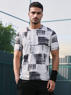Campus Sutra Contrast-Fade Activewear T-Shirt