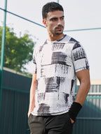 Campus Sutra Contrast-Fade Activewear T-Shirt