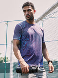 Campus Sutra Polka-Swirl Activewear T-Shirt
