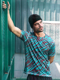 Campus Sutra Contrast-Stroke Activewear T-Shirt