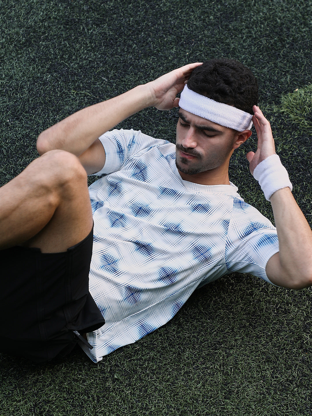 Campus Sutra Static-Bloc Activewear T-Shirt