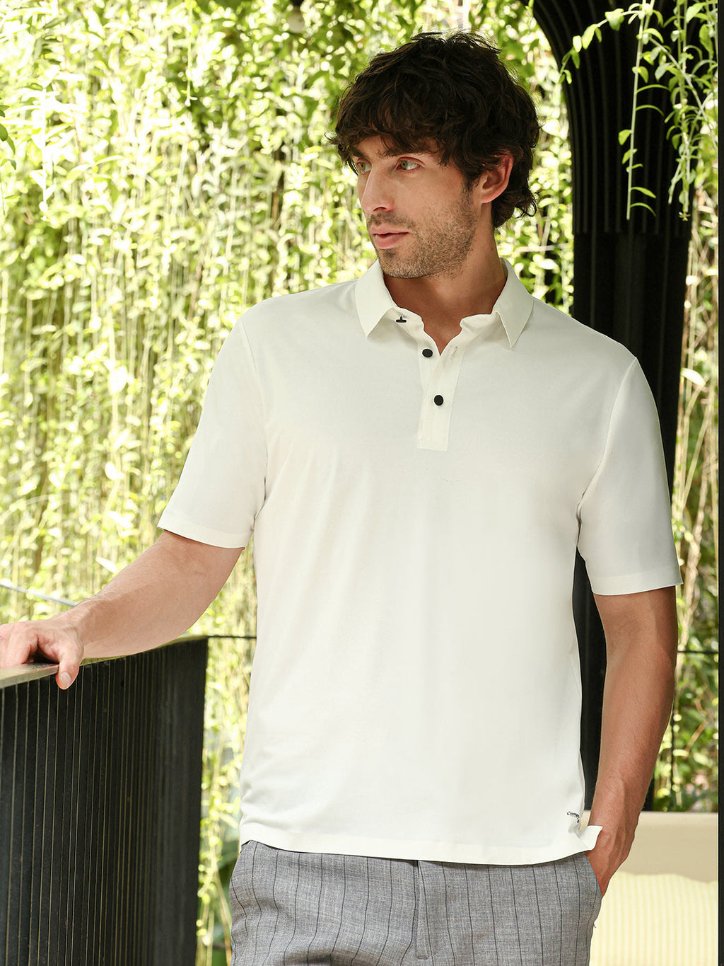 Campus Sutra Seamless Touchgrain Polo T-Shirt