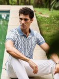 Campus Sutra Link-Jacquard Polo T-Shirt
