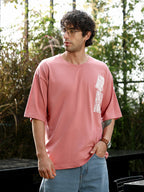 Campus Sutra Animal-Farm Imprint Oversized T-Shirt