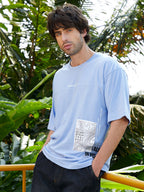 Campus Sutra Escape-Ordinary Imprint Oversized T-Shirt