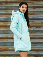 Self-Design Buffalo Check Puffer Jacket