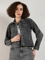 Acid-Wash Denim Jacket