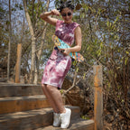 WINE TIE-DYE CO-ORDS SET