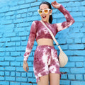 TYE-DYE MAROON CO-ORDS SET