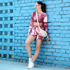 TYE-DYE MAROON CO-ORDS SET