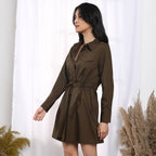 Tie-Up Shirt Dress