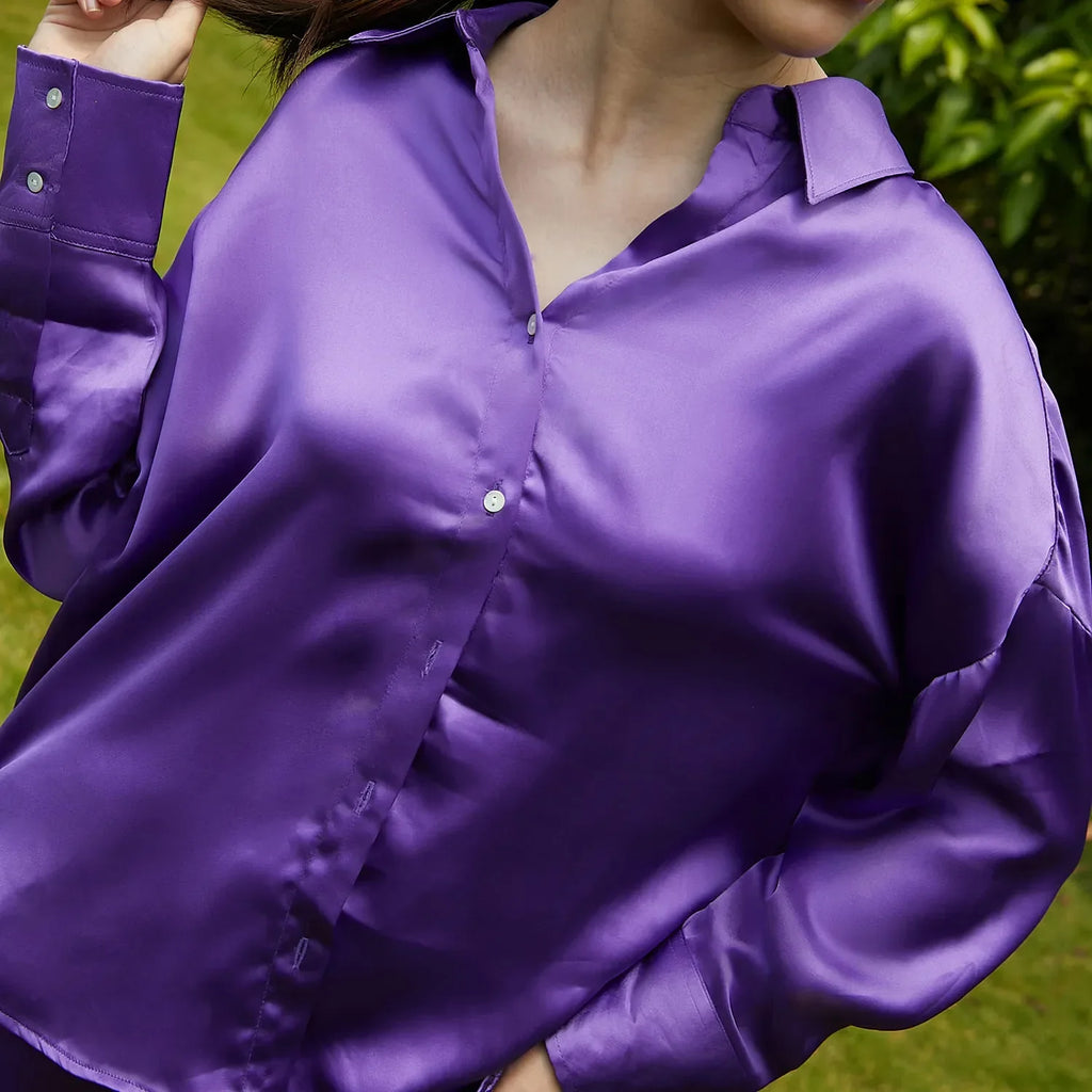 Boxy Satin Co-Ord Set