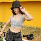 Zip-Front Cropped Corset Top