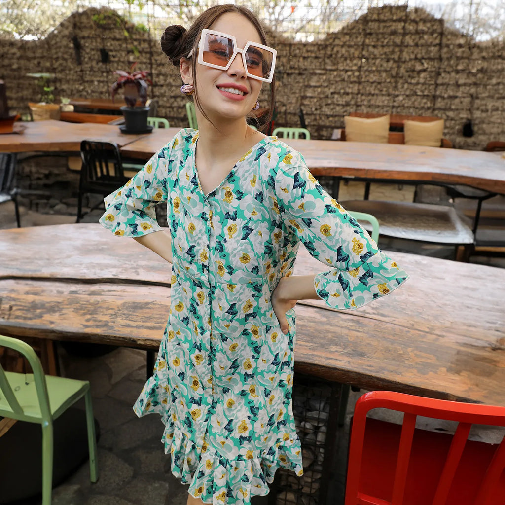 Botanical Cluster Dress