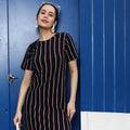 Halo Striped Mini Dress