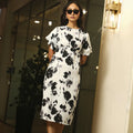 Flower Dress With Slit