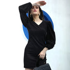 Contrast Mini Dress