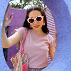 Ruche-Sleeved Top