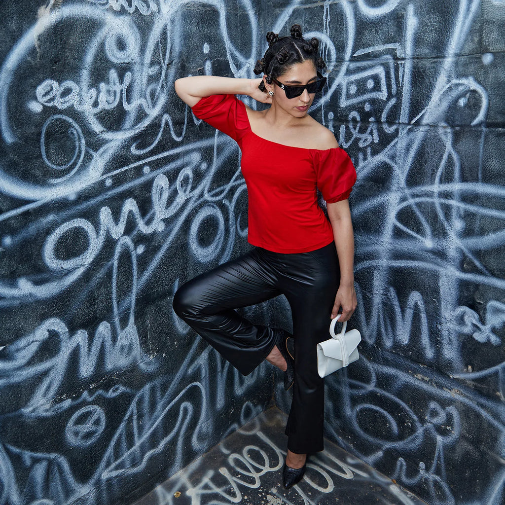 Puff-Sleeved Top
