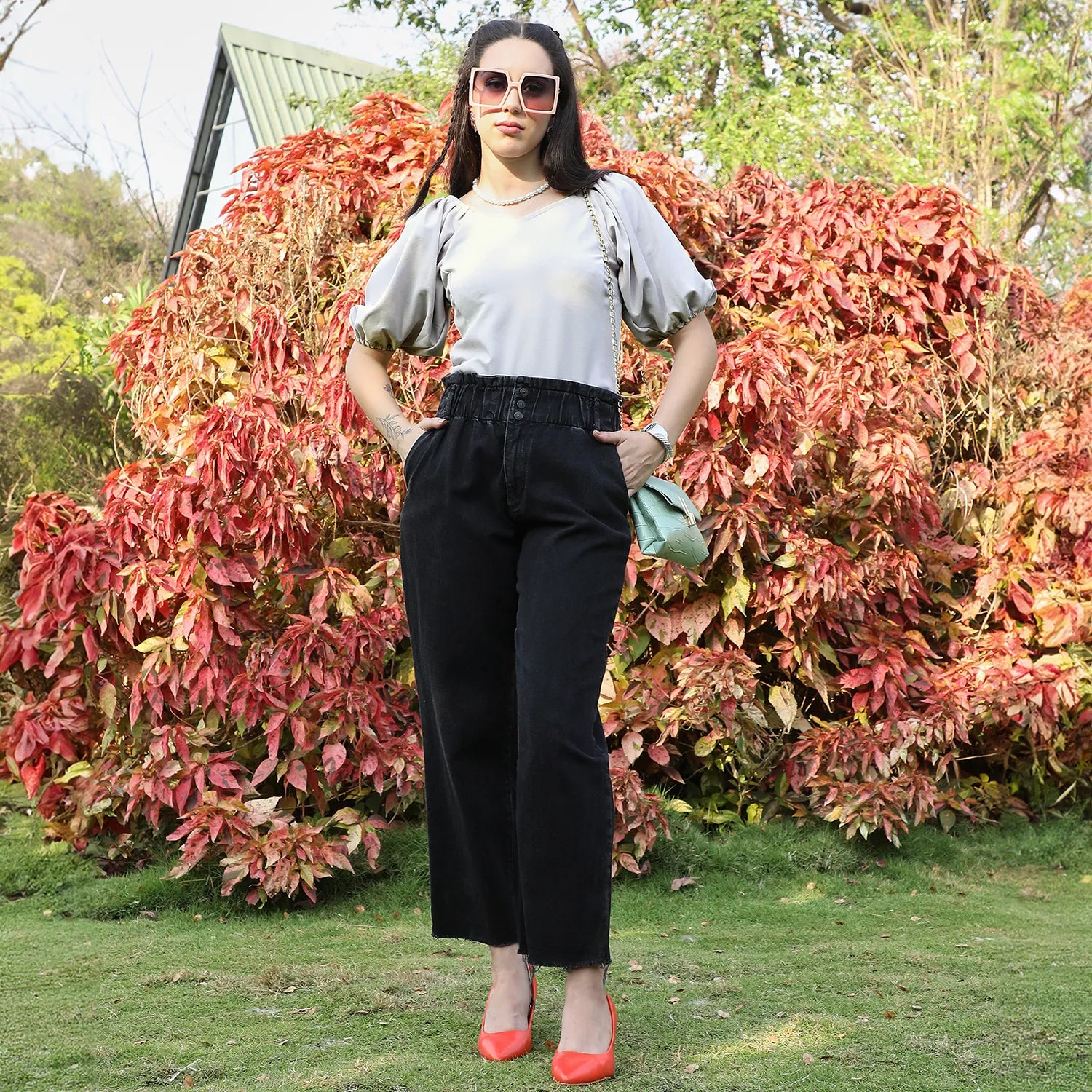 Puff-Sleeved Top