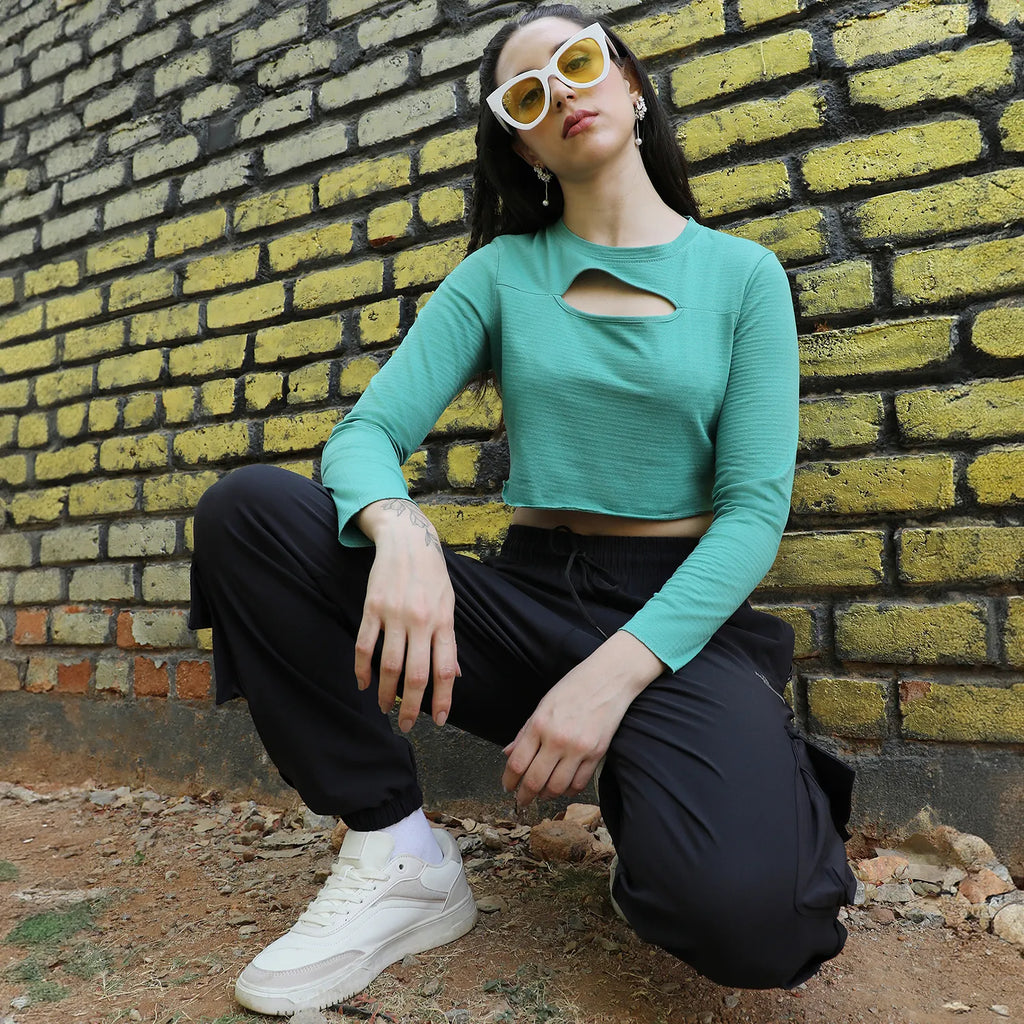 Cutout Crop Top