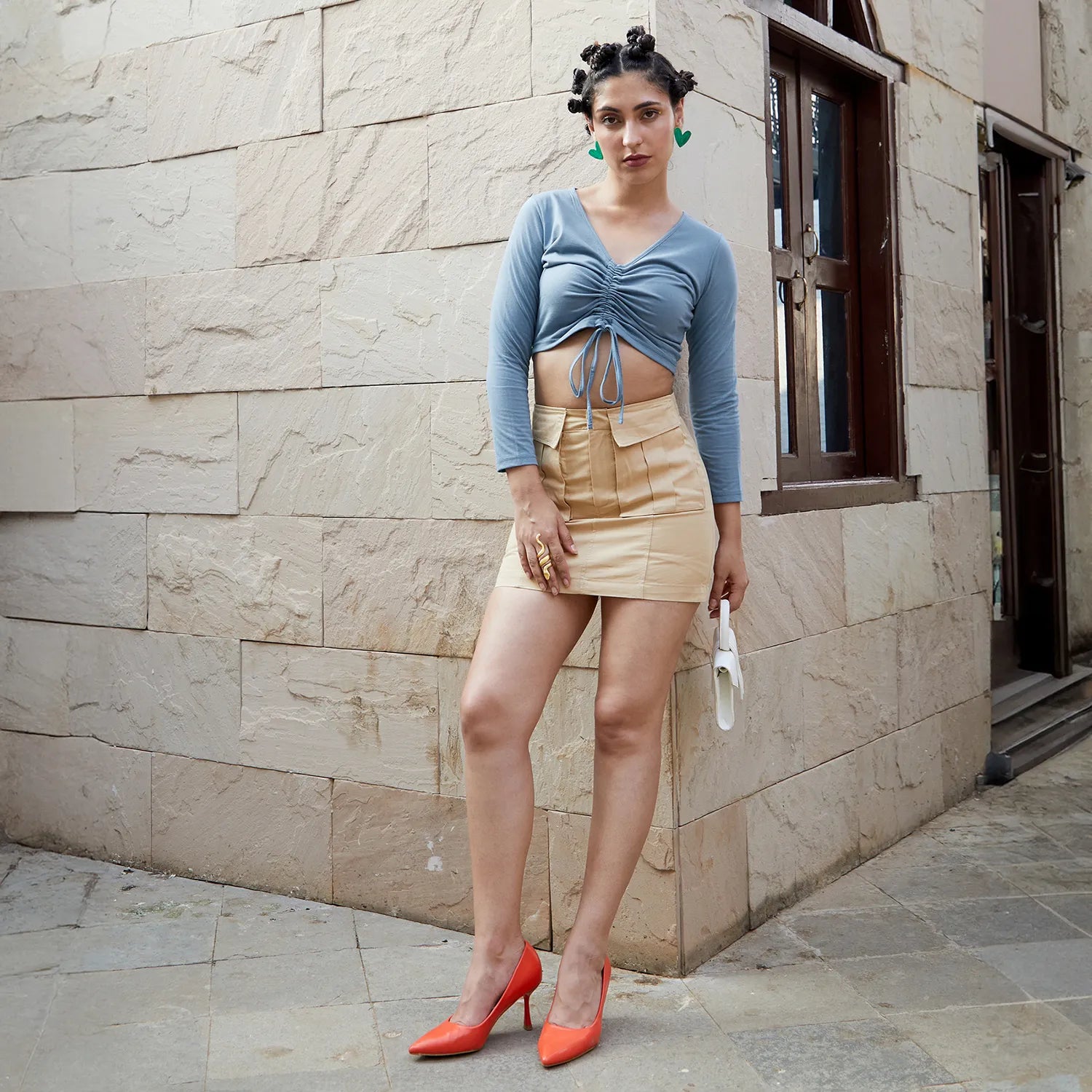 Ruched Crop Top